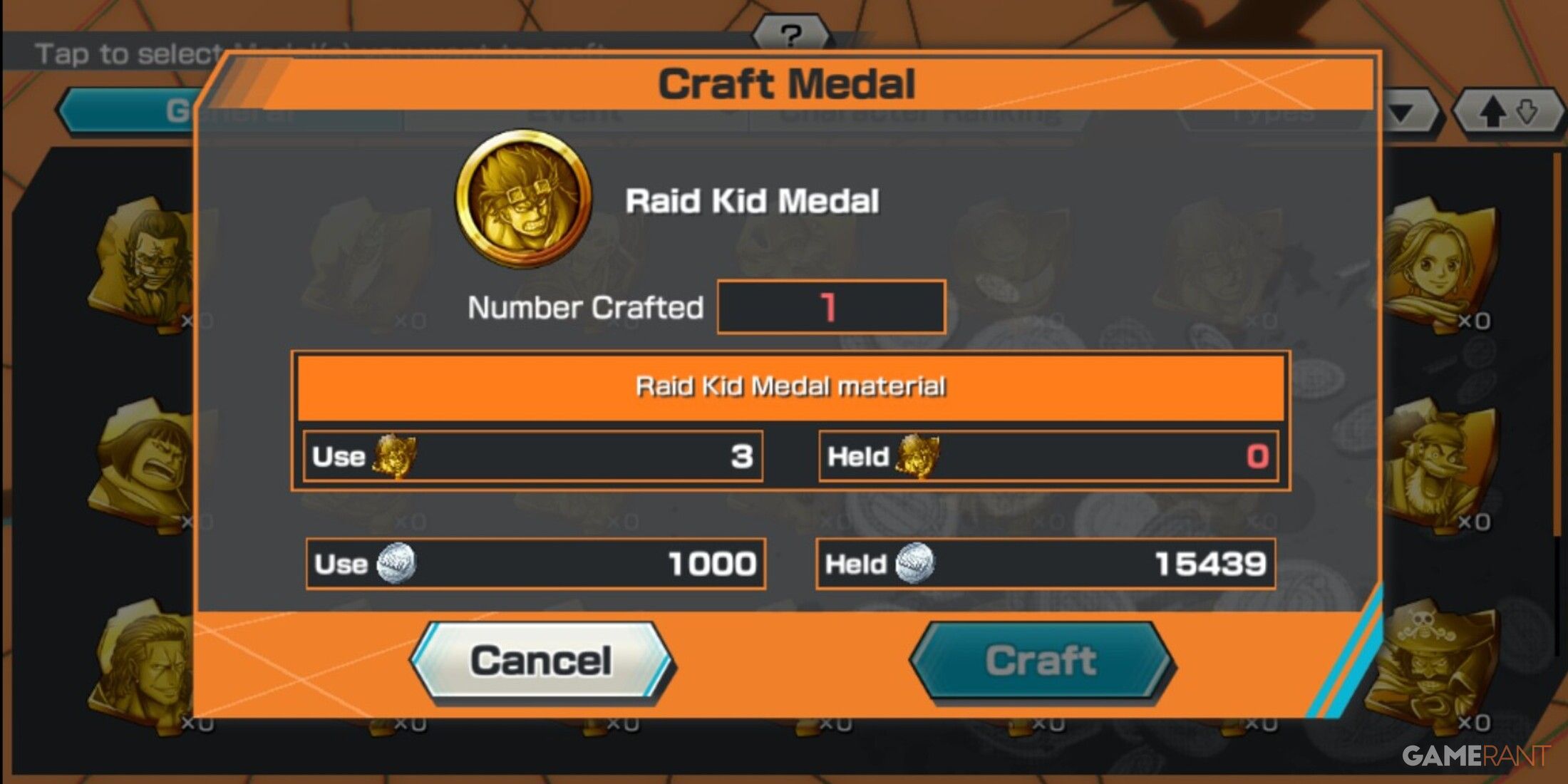 Best Medals In One Piece Bounty Rush