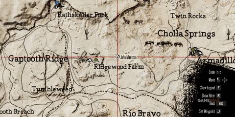 RDR - Snake Ridgewood Farm - Snake Location