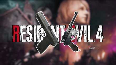 two iconic guns from resident evil 4 remake.