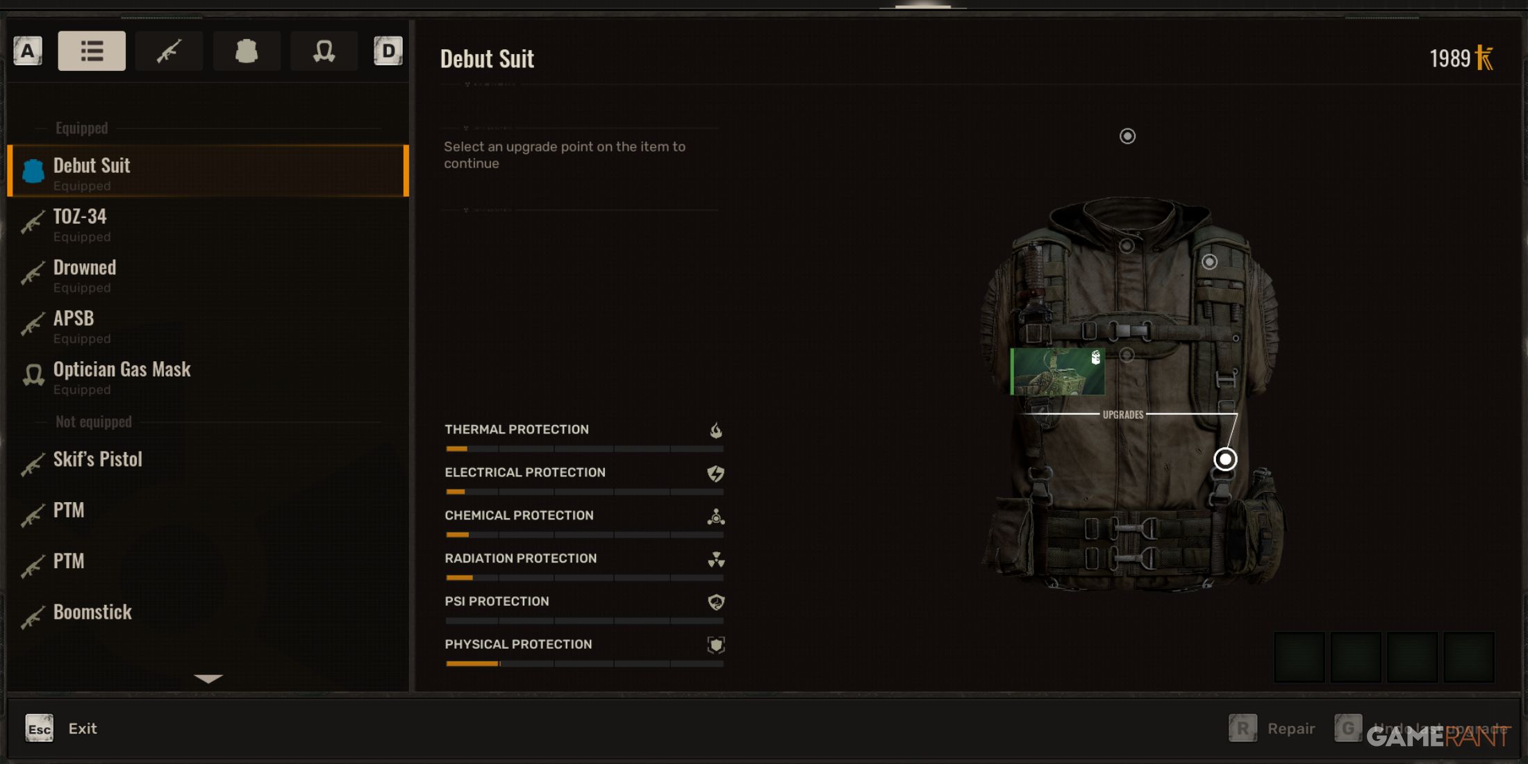 Best Equipment To Upgrade First In STALKER 2