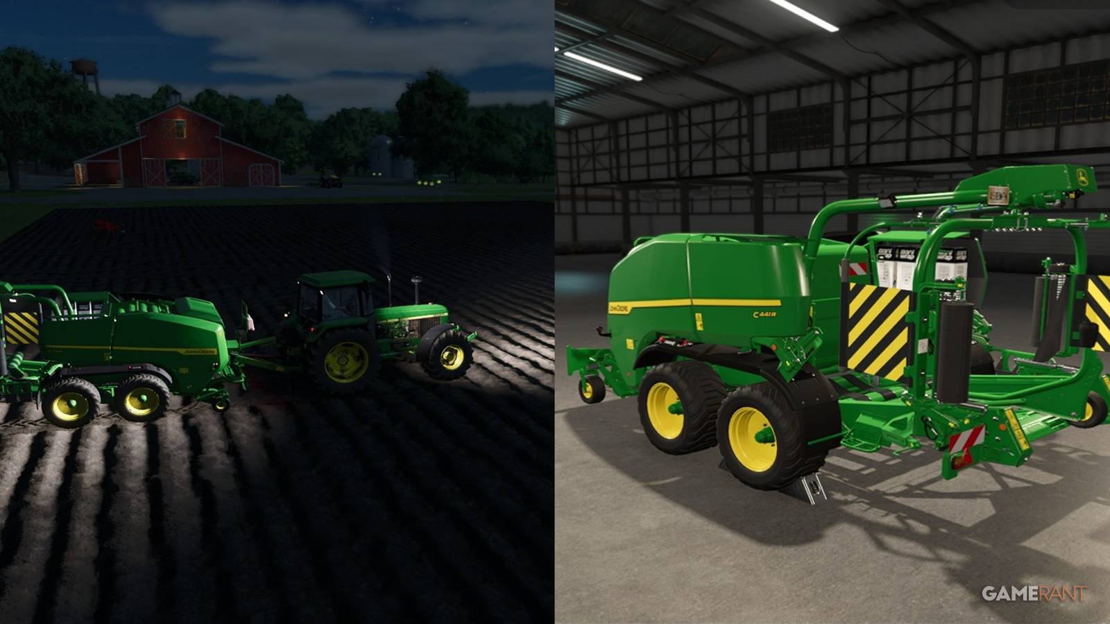 The Baler And Tractor In farming Simulator 25