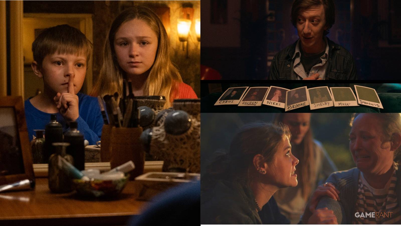 three pictures from horror movies that explores social anxiety