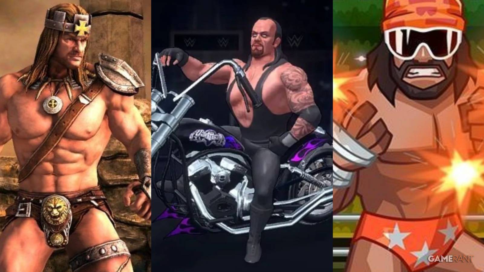 Triple H, The Undertaker and 'Macho Man' Randy Savage