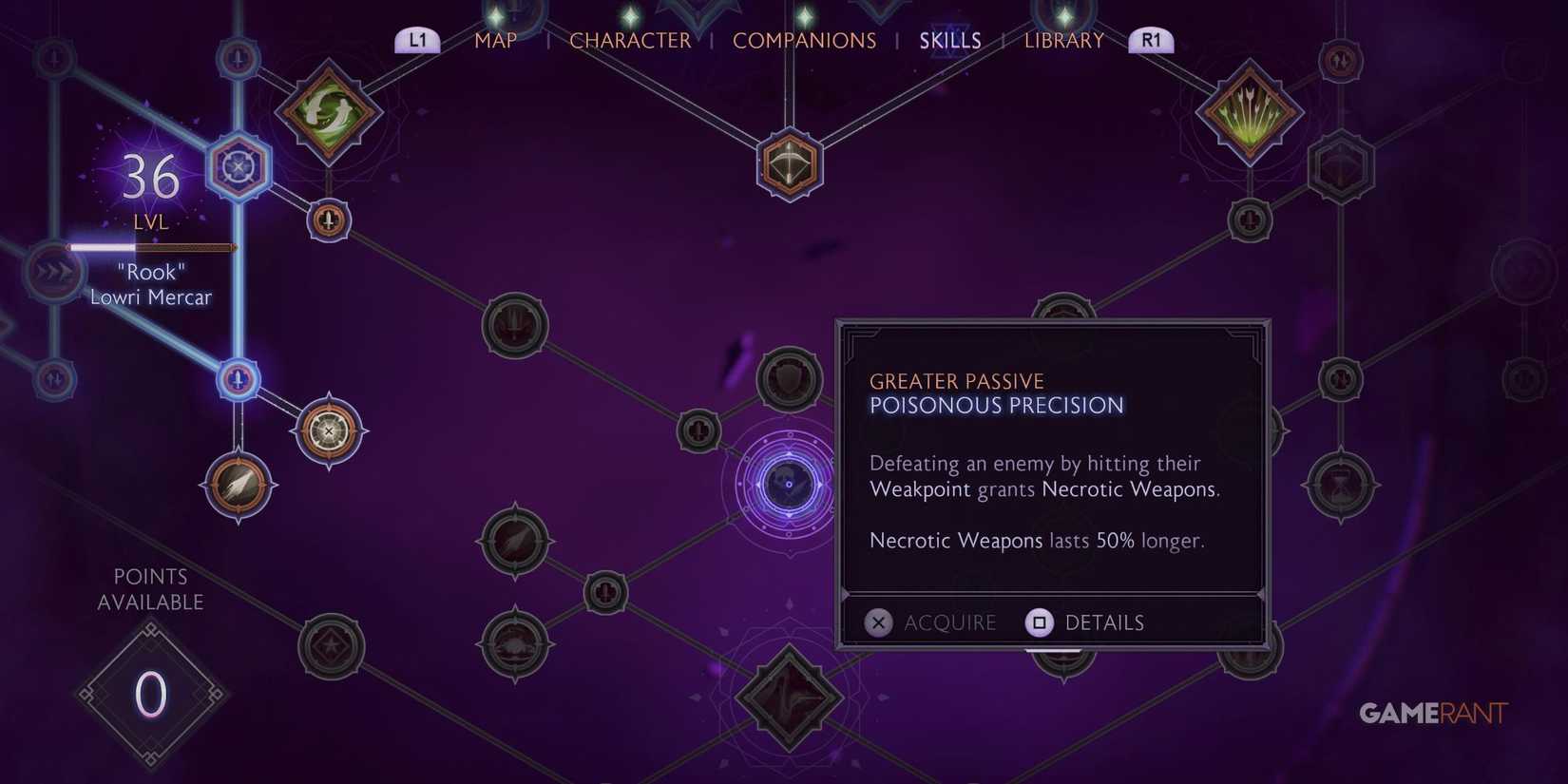 Poisonous Precision Greater Passive in Dragon Age: The Veilguard 