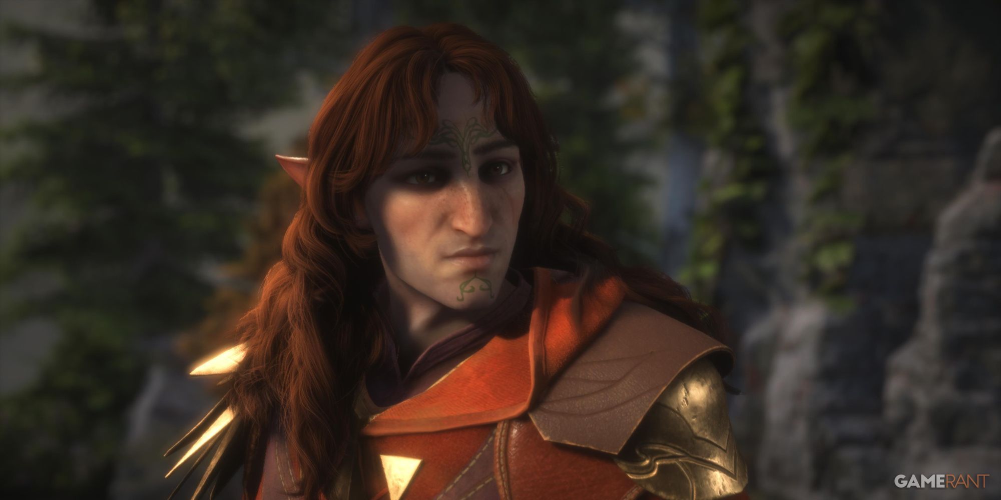 Rook looking very serious in Dragon Age: The Veilguard