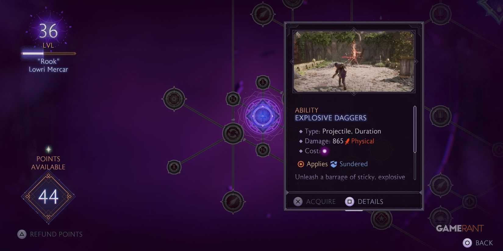 Explosive Daggers ability in Dragon Age: The Veilguard