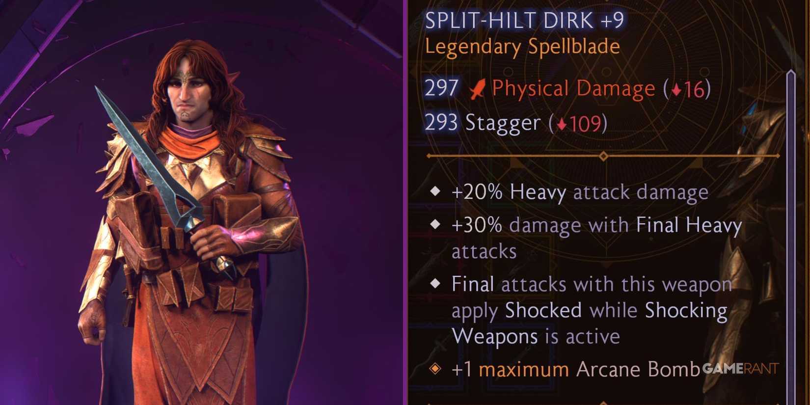 Split-Hilt Dirk in Dragon Age: The Veilguard