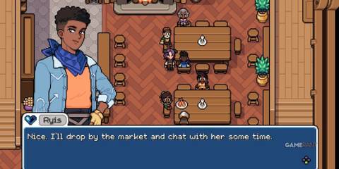 Ryis talking to his uncle in Fields of Mistria