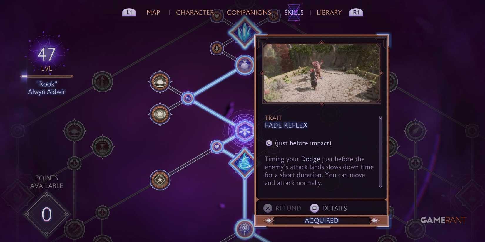 Fade Reflex trait in Dragon Age: The Veilguard