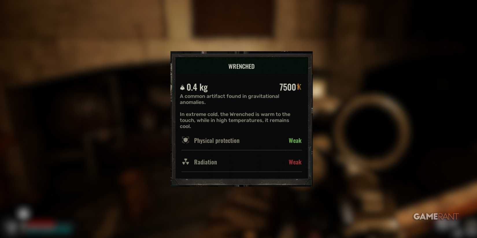 Wrenched adapts to temperatures but offers limited physical and radiation protection in STALKER 2