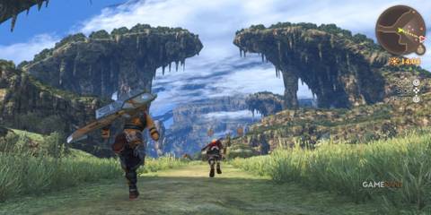 Xenoblade Chronicles Definitive Edition characters running