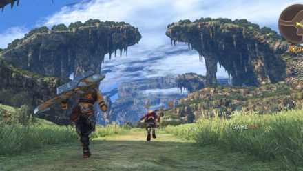 Xenoblade Chronicles Definitive Edition characters running