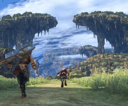 Xenoblade Chronicles Definitive Edition characters running