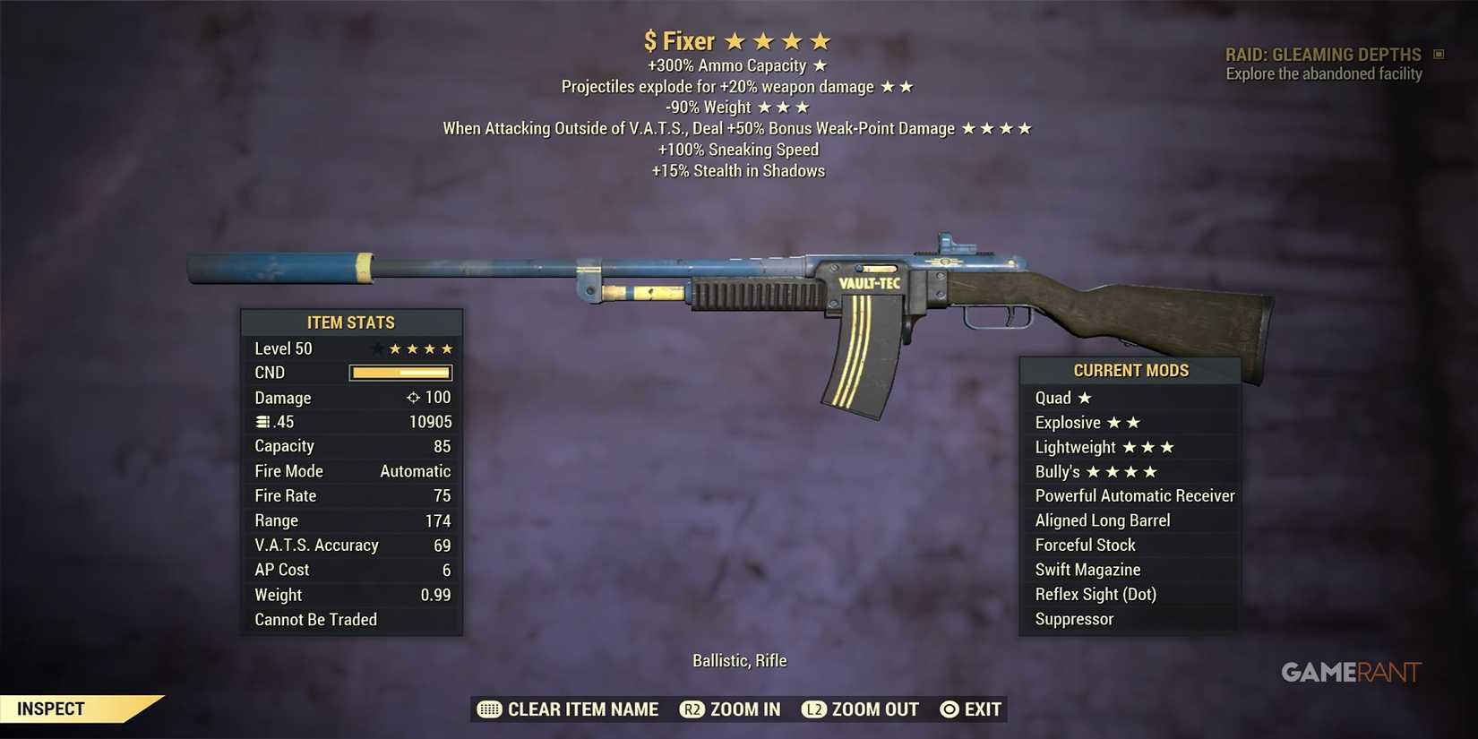 4 Star Legendary Fixer