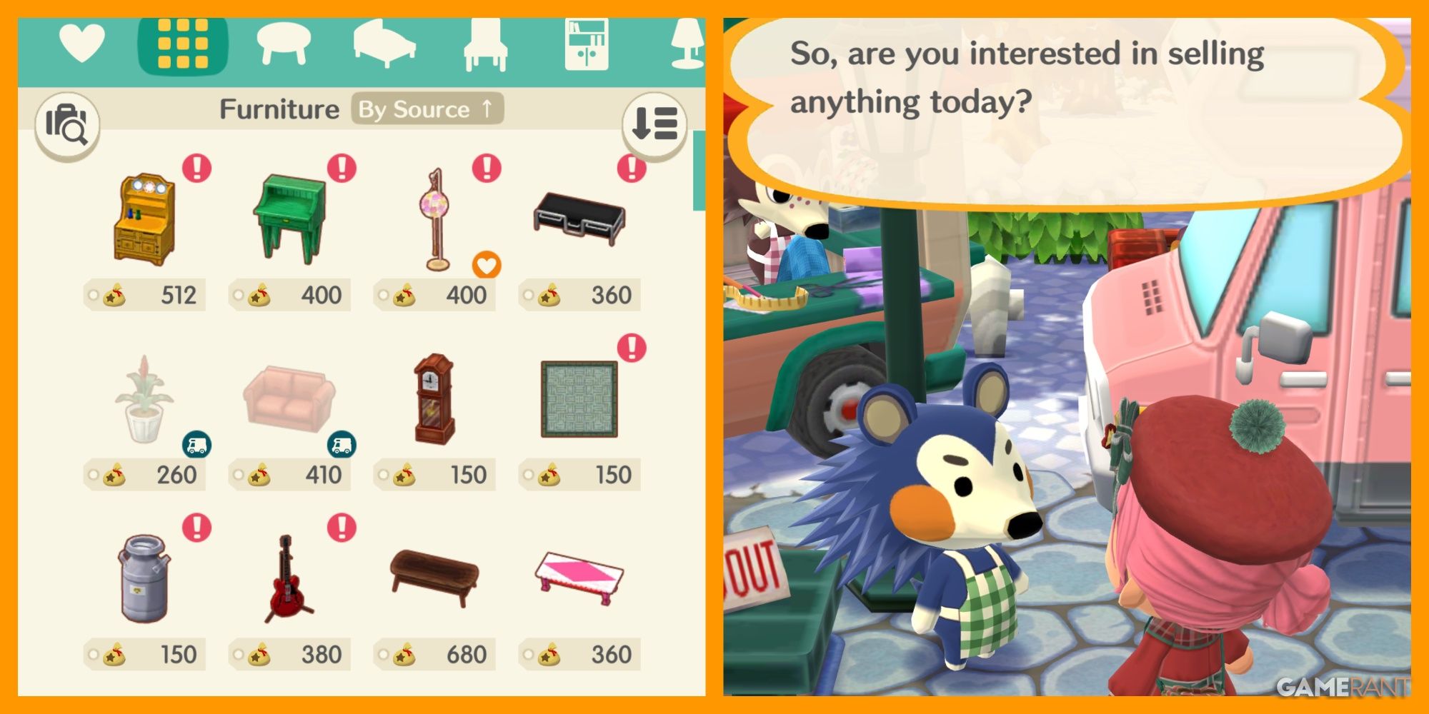 Как продавать предметы в Animal Crossing: Pocket Camp Complete