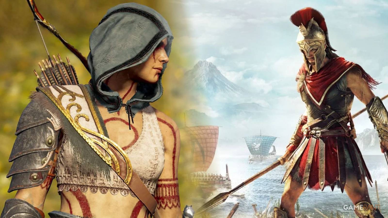 Featured image for Assassin's Creed Odyssey showcasing Alexios and Kassandra