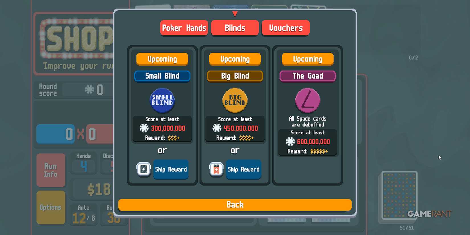 Showcasing the Boss Blinds in Ante 12 in Balatro