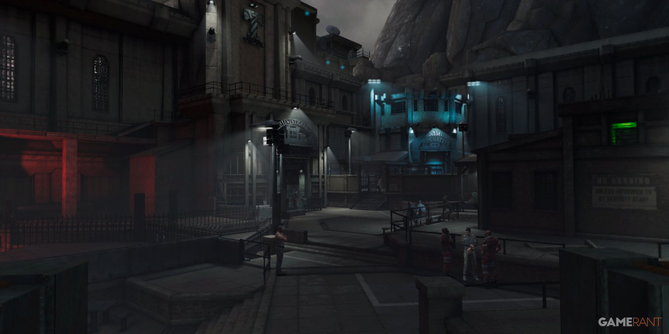 batman arkham shadow blackgate courtyard