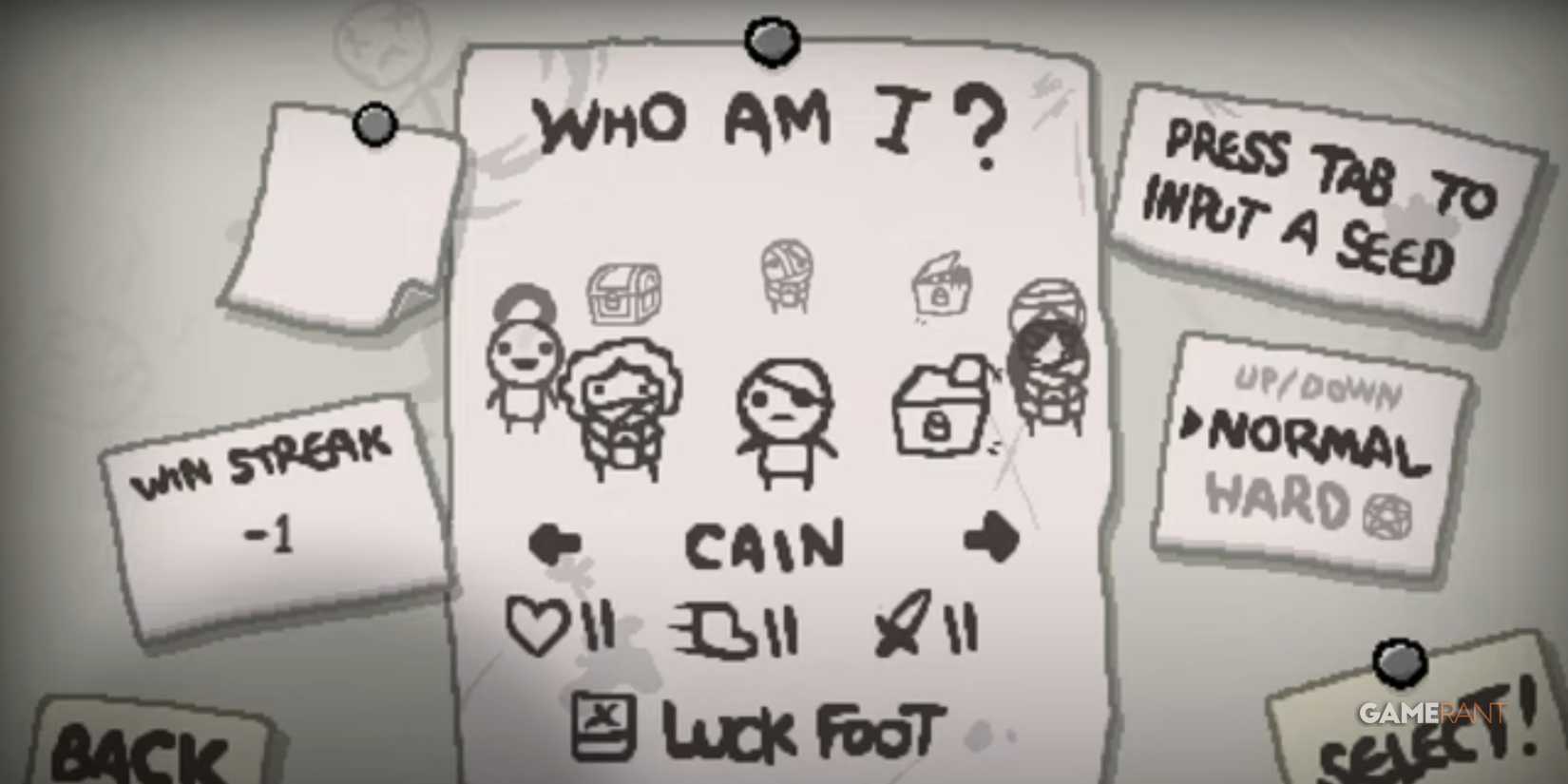 Cain in The Binding Of Isaac Rebirth