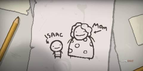Isaac and Mom in The Binding Of Isaac Rebirth