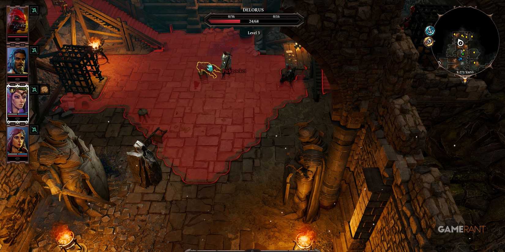 Player finding deviant Magister, Delorus in Divinity 2