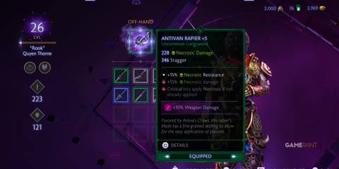 Antivan Rapier in Dragon Age: The Veilguard