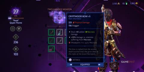 Cryptwood Bow in Dragon Age: The Veilguard