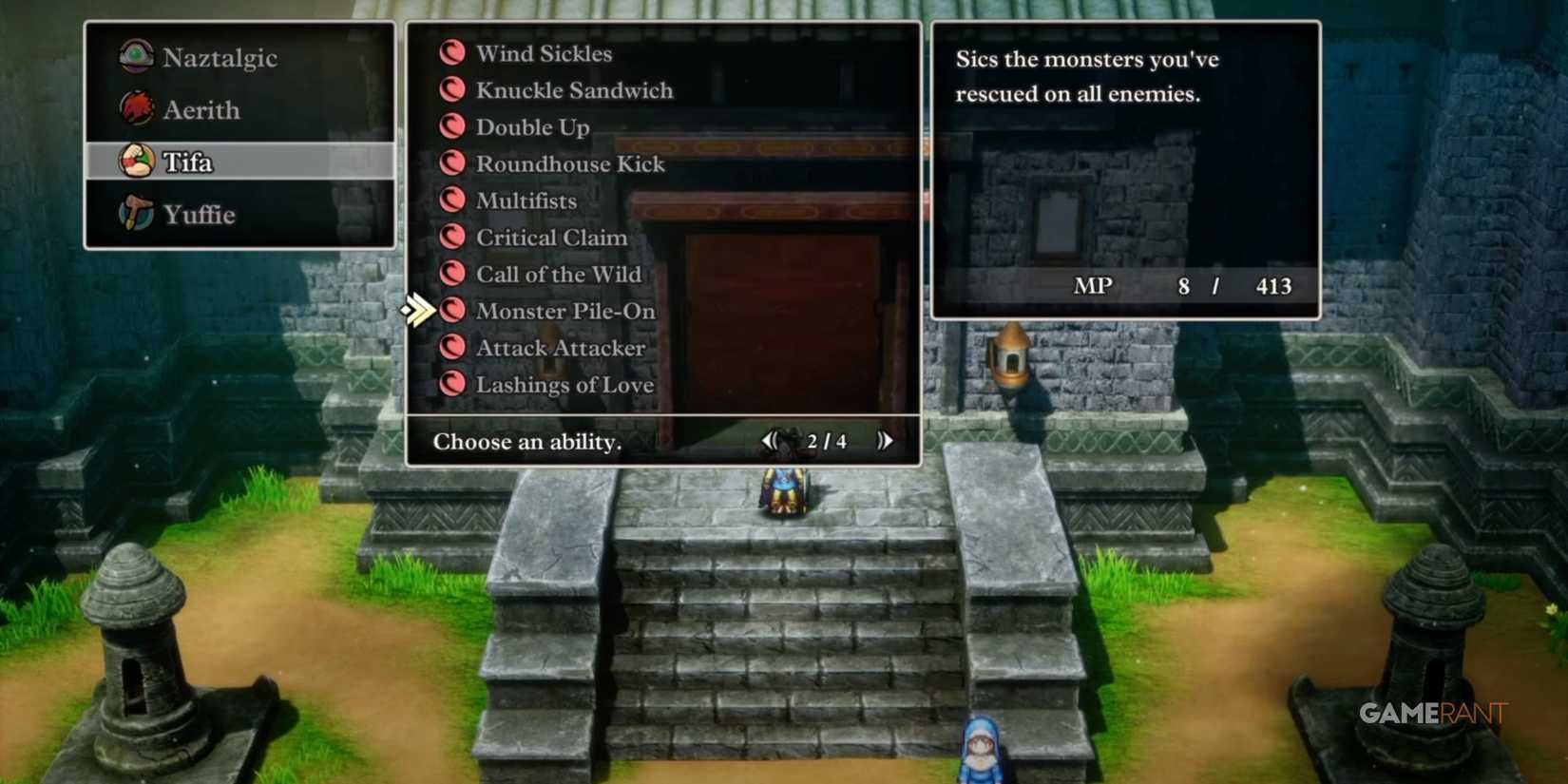 Monster Pile-On ability in Dragon Quest 3 HD-2D Remake