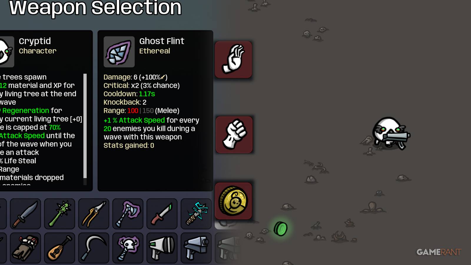 Featured Image, Best Build for Cryptid in Brotato