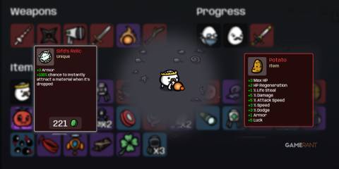 Featured image, best build for king in brotato