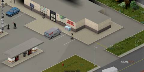 Gas station and convenience store in March Ridge, Project Zomboid