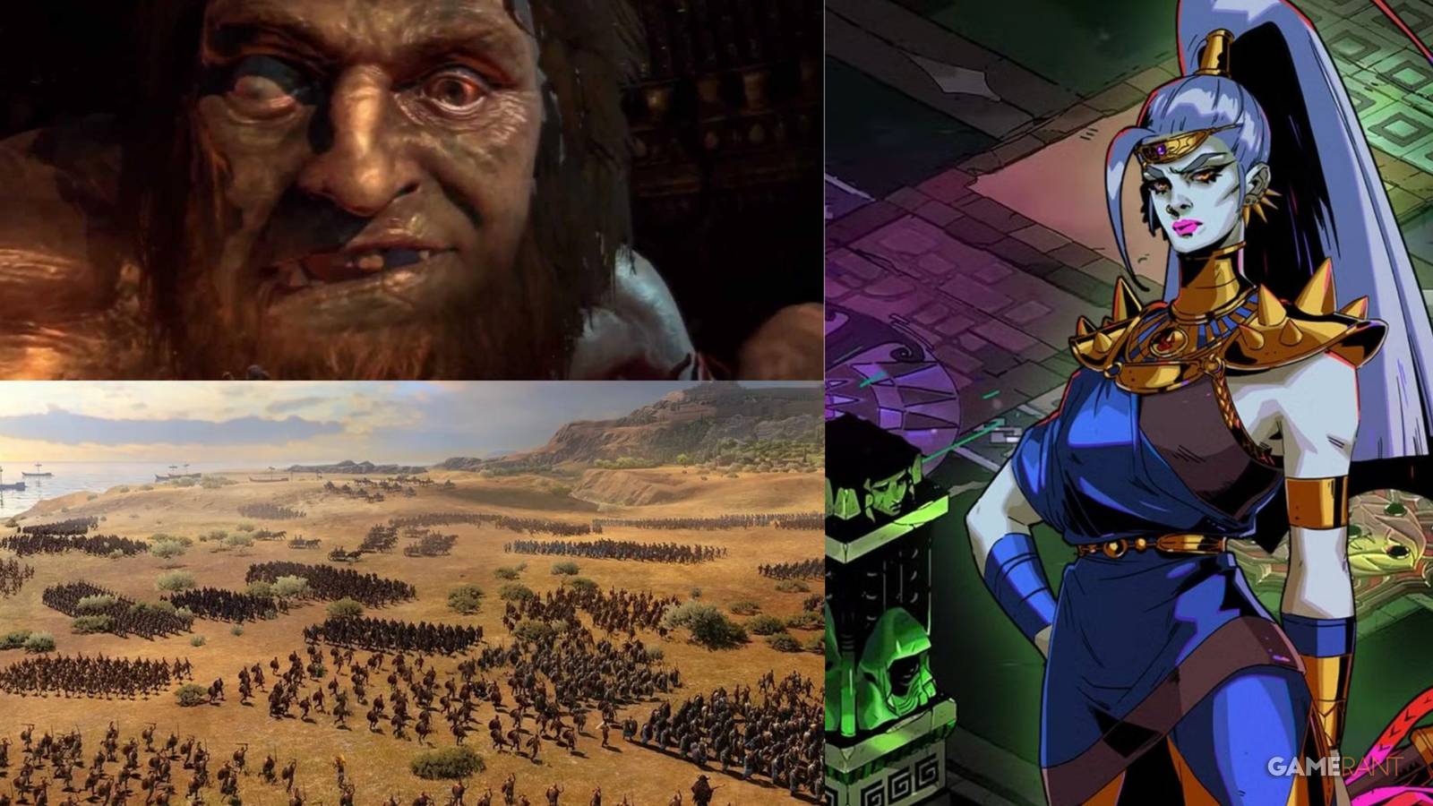 Hephaistus in God of War 3, Megaera in Hades and the Trojan War in Total War