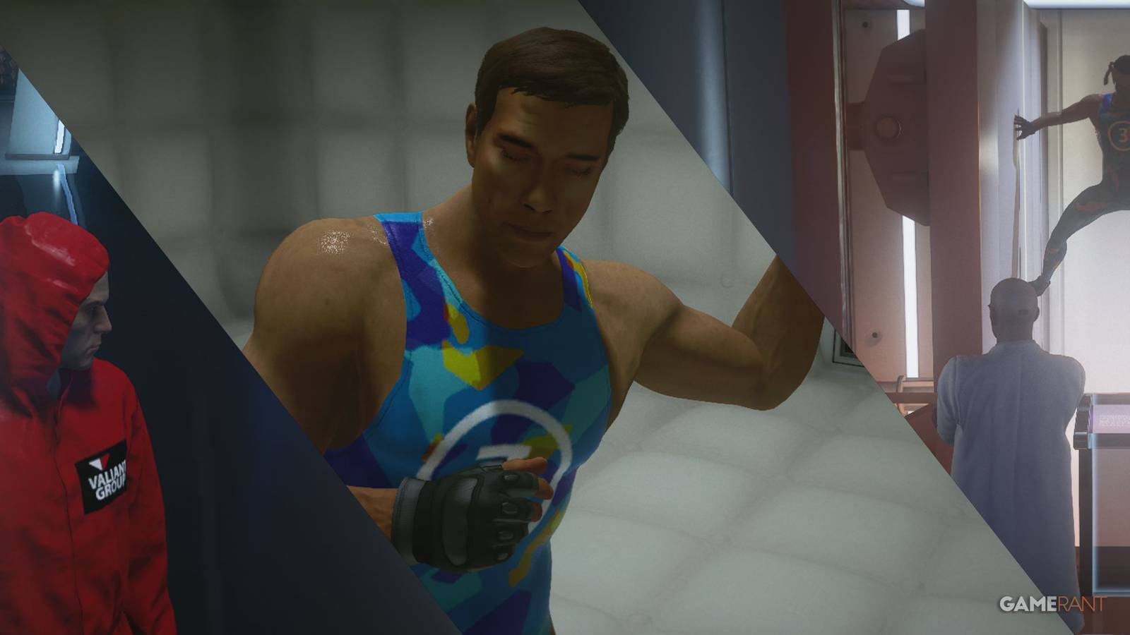 Jean Claude Van Damme and 47 in the Hitman Splitter DLC