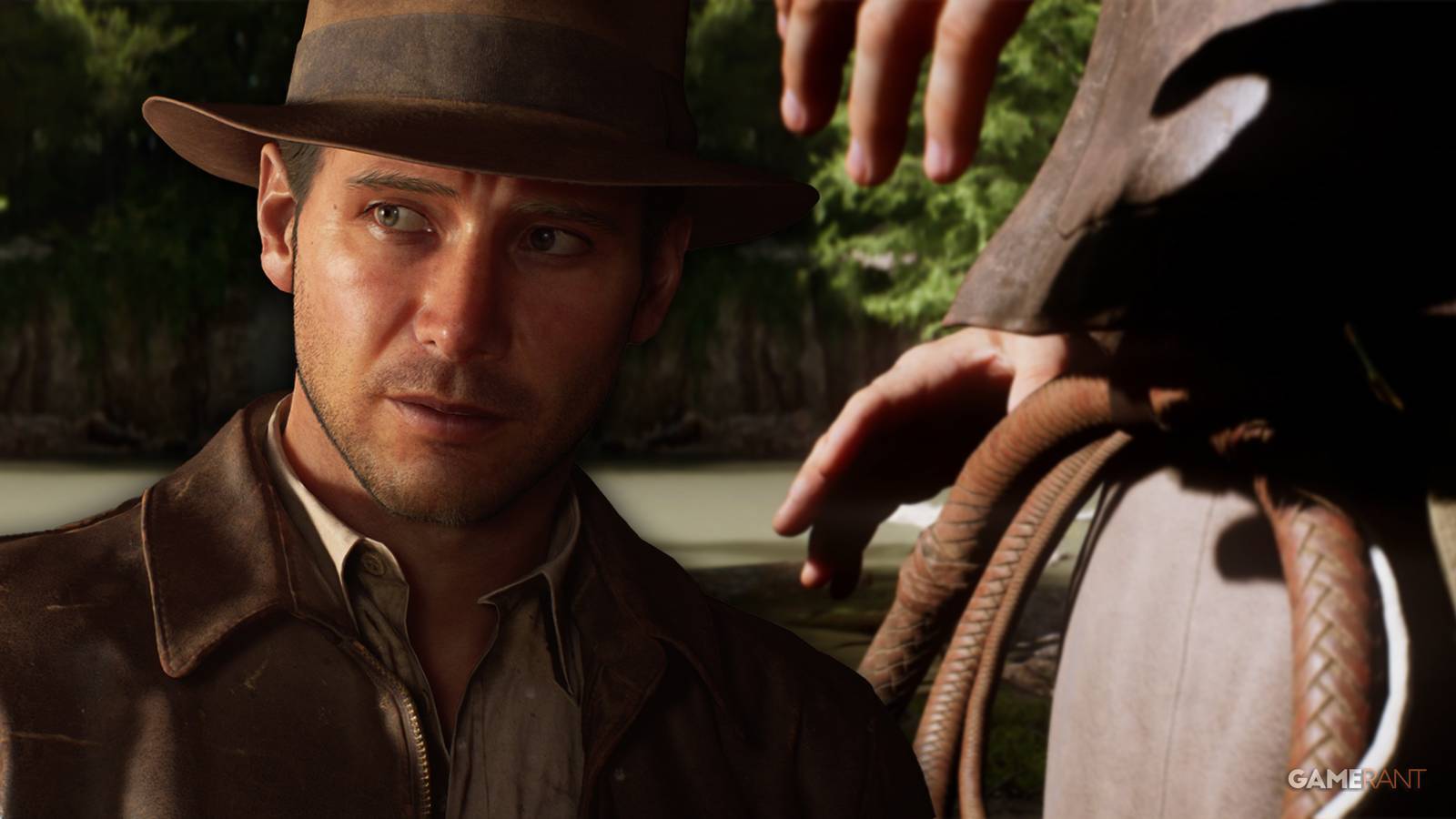 Indy and his whip in Indiana Jones and the Great Circle