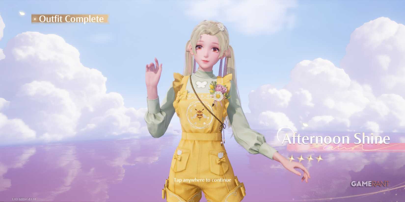 The Afternoon Shine outfit in Infinity Nikki