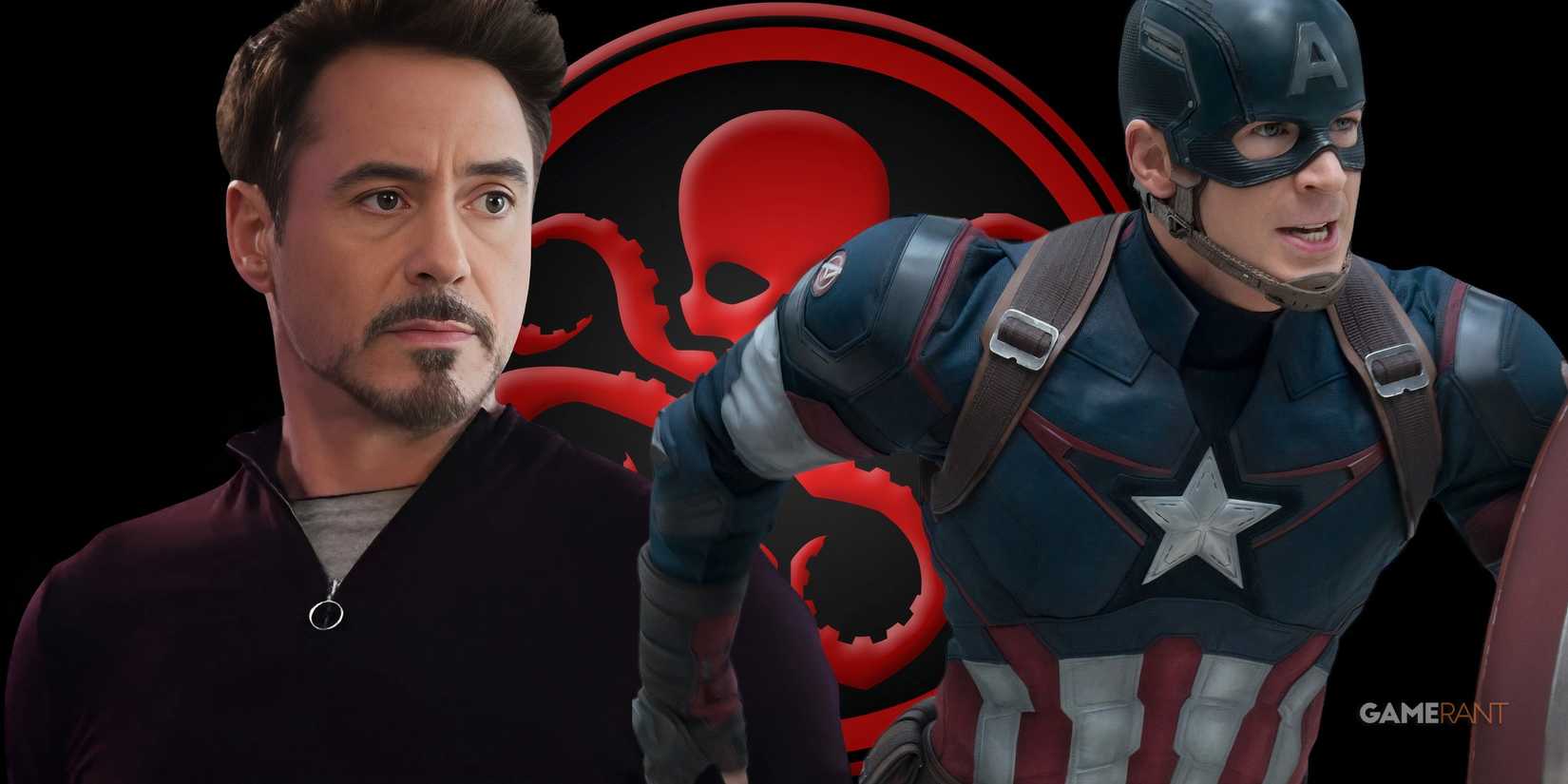 mcu fan art tony stark steve rogers