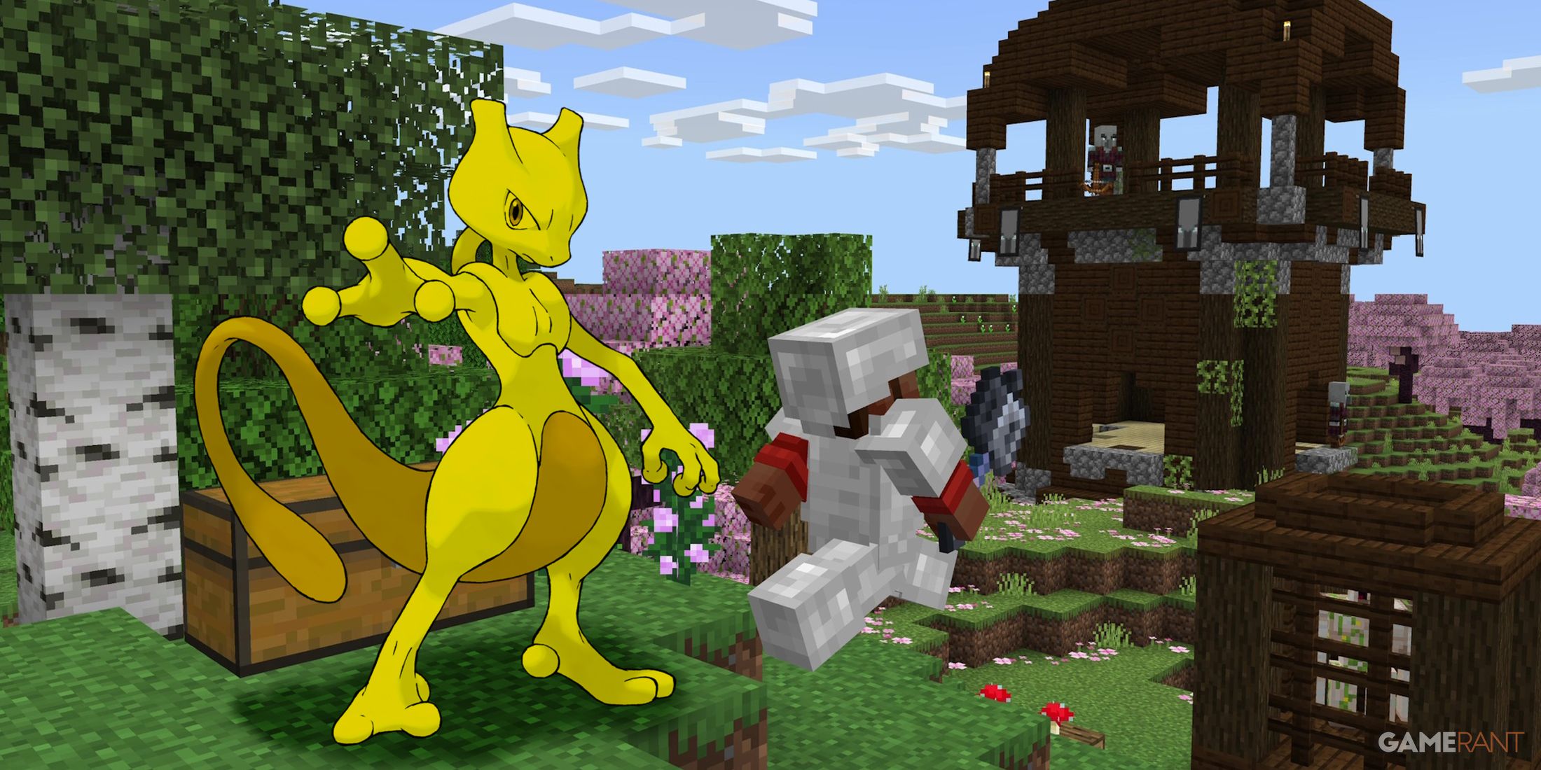 minecraft-golden-mewtwo-pokemon-survival-mode-build