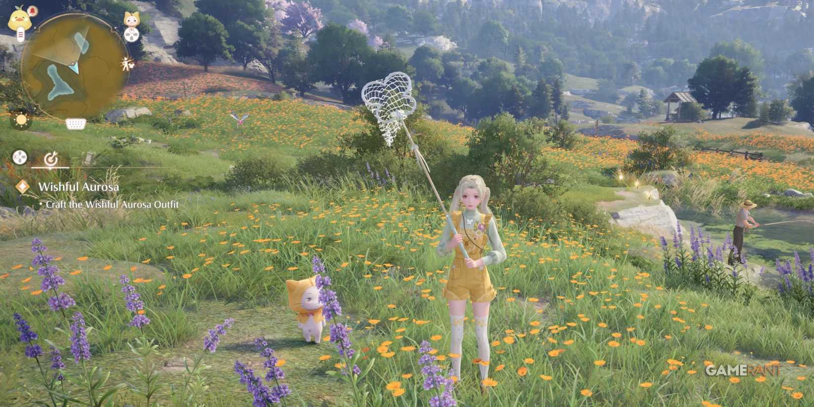 Nikki in her bug catching outfit from Infinity Nikki