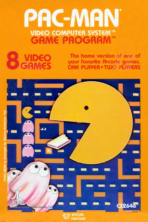 Pac-Man (Atari 2600) Tag Page Cover Art