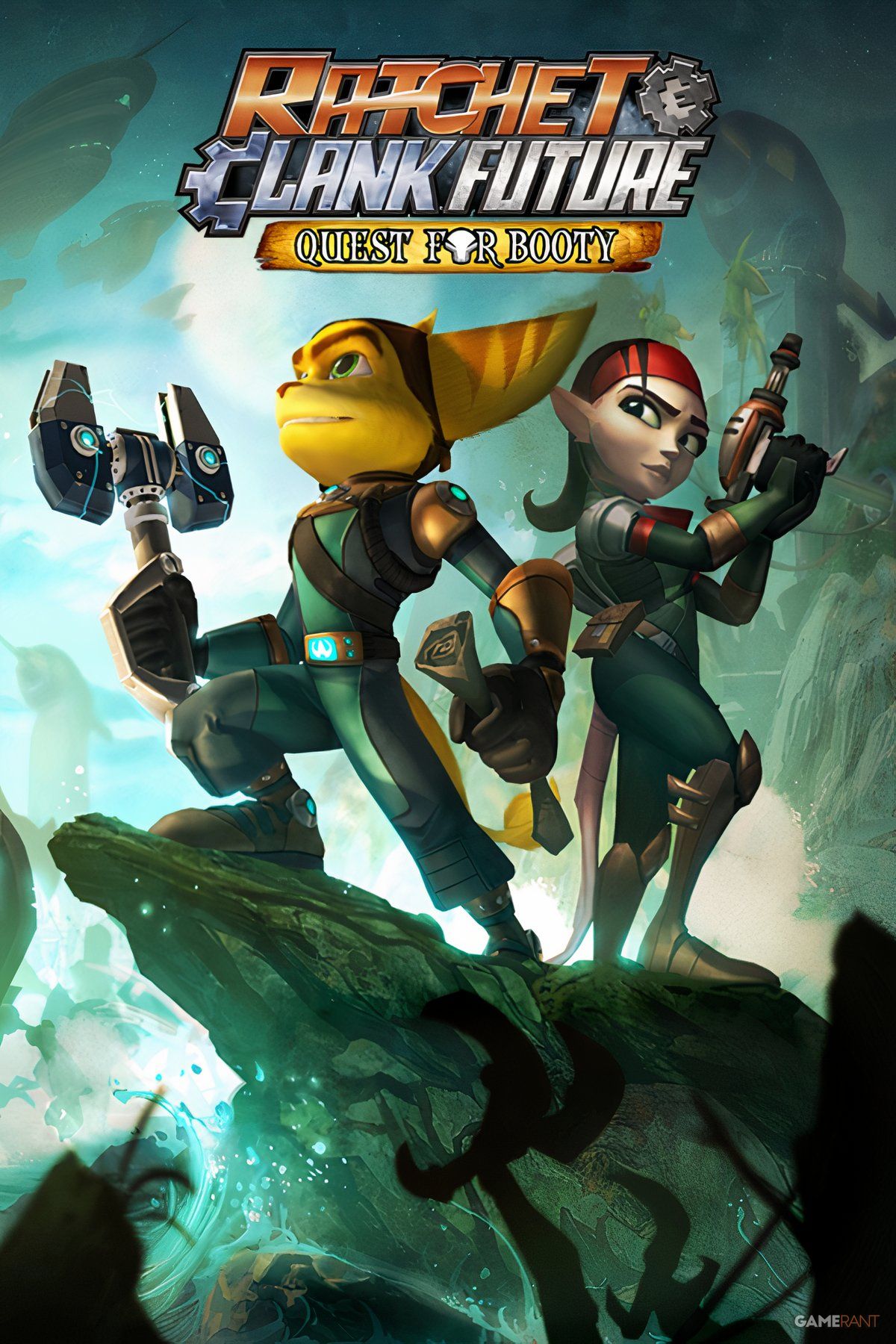 Ratchet and Clank Future: Quest for Booty Tag Page Cover Art