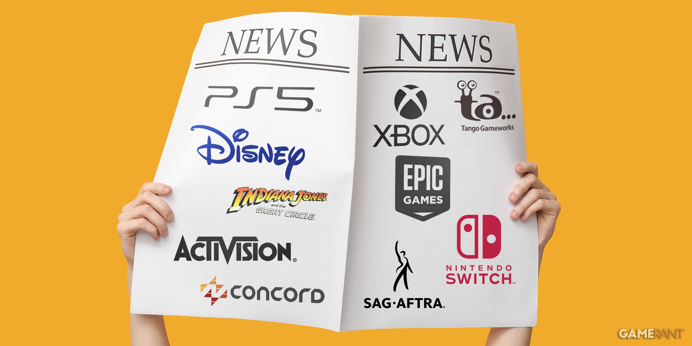 news-2024-activision-concord-disney-epic-games-nintendo-switch-xbox-ps5-palworld-tango-gameworks-indiana-jones-sag-aftra-game-rant