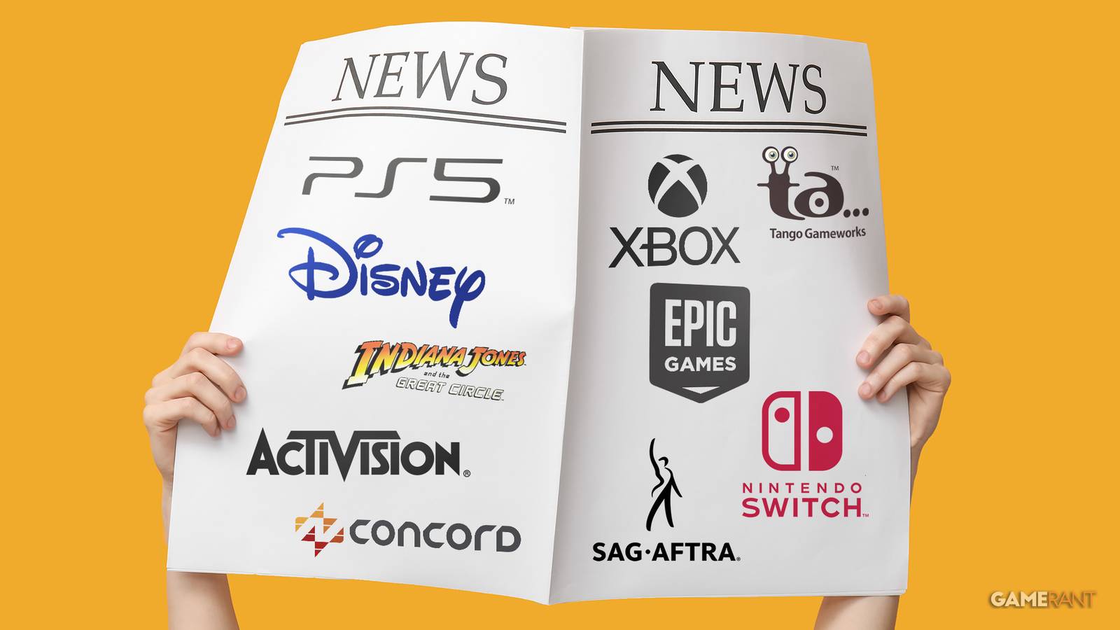 news-2024-activision-concord-disney-epic-games-nintendo-switch-xbox-ps5-palworld-tango-gameworks-indiana-jones-sag-aftra-game-rant