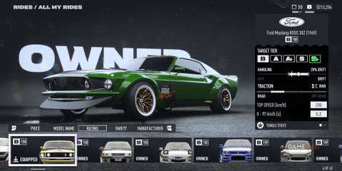 NFS Unbound Ford Mustang Boss 302