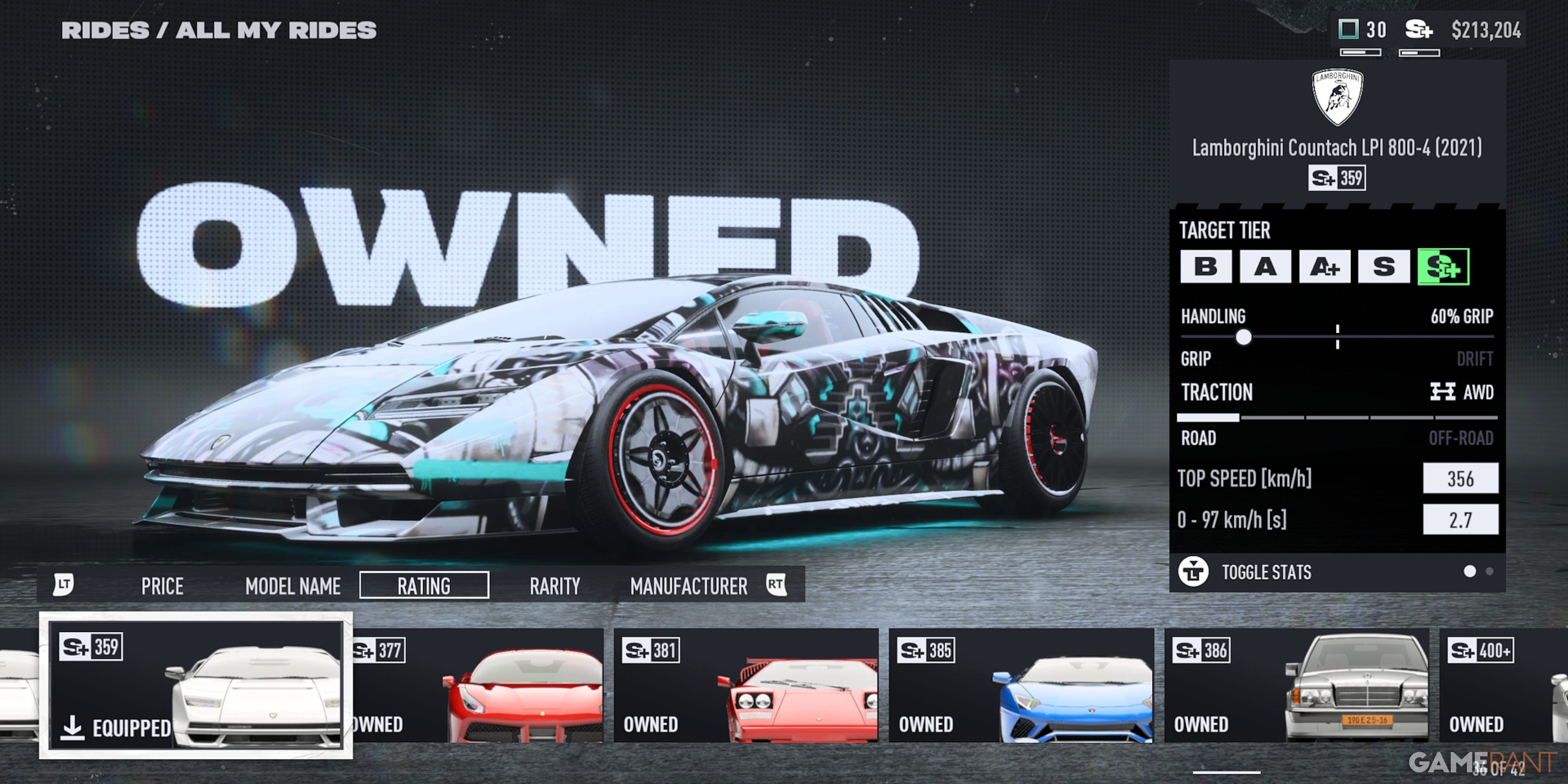 NFS Unbound Lamborghini Countach