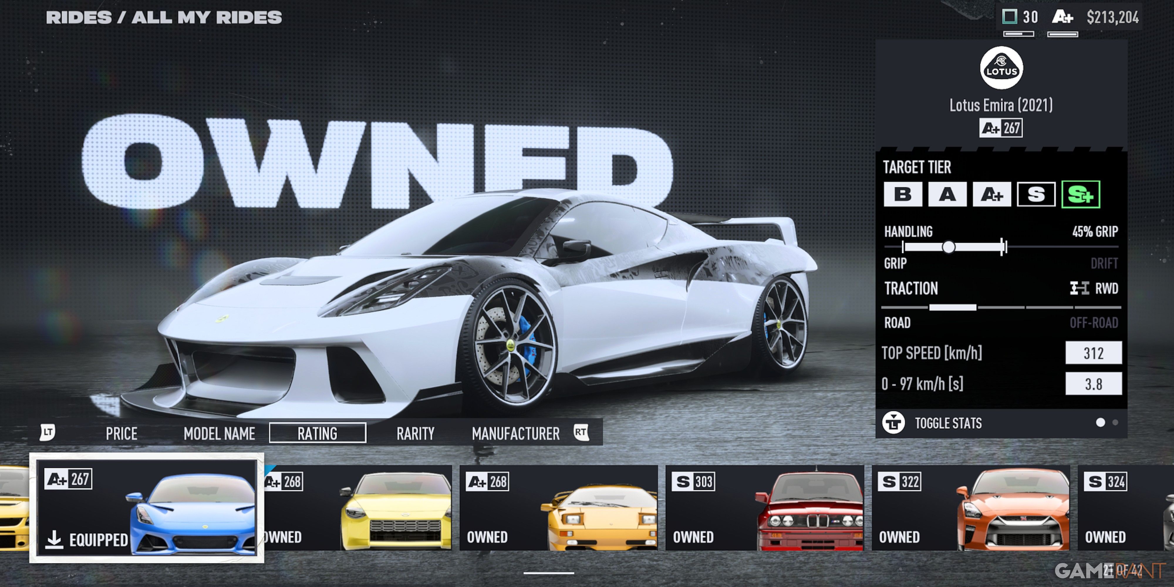 NFS Unbound Lotus Emira