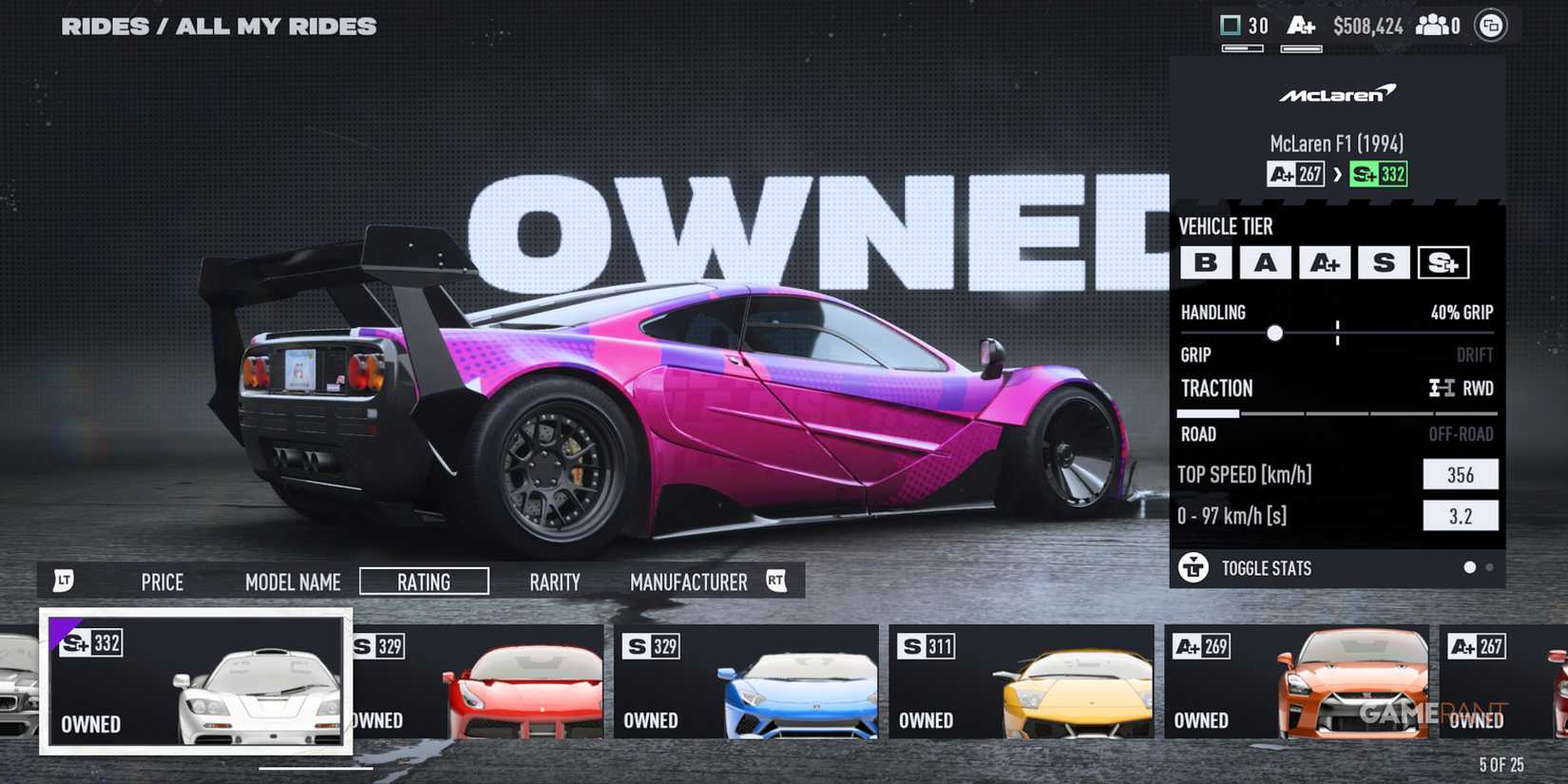 NFS Unbound McLaren F1