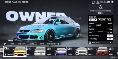 NFS Unbound Mitsubishi Lancer Evolution IX