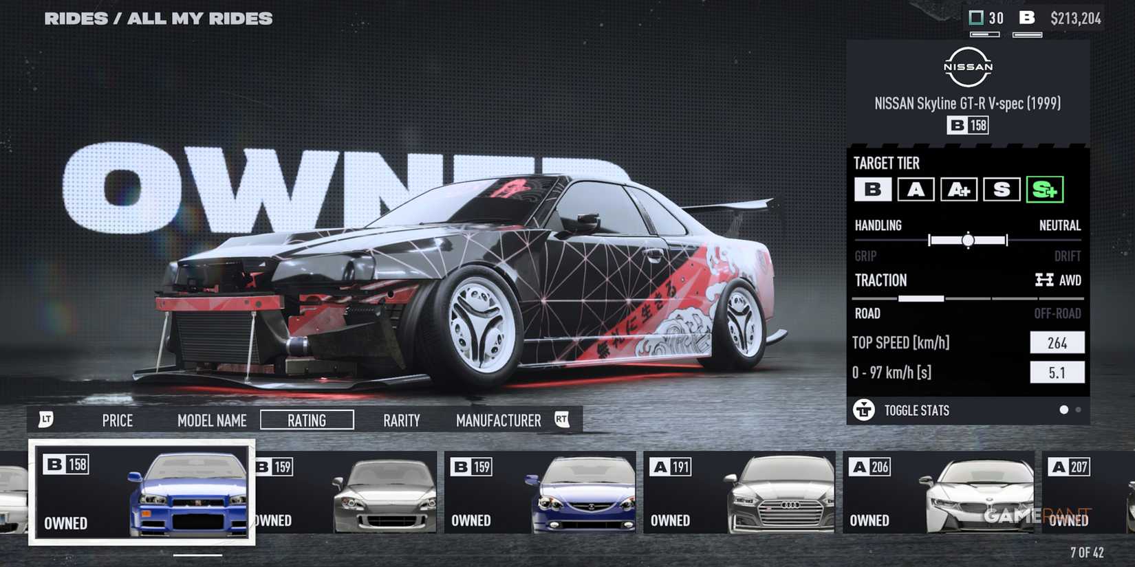 NFS Unbound Nissan Skyline GT-R V-Spec