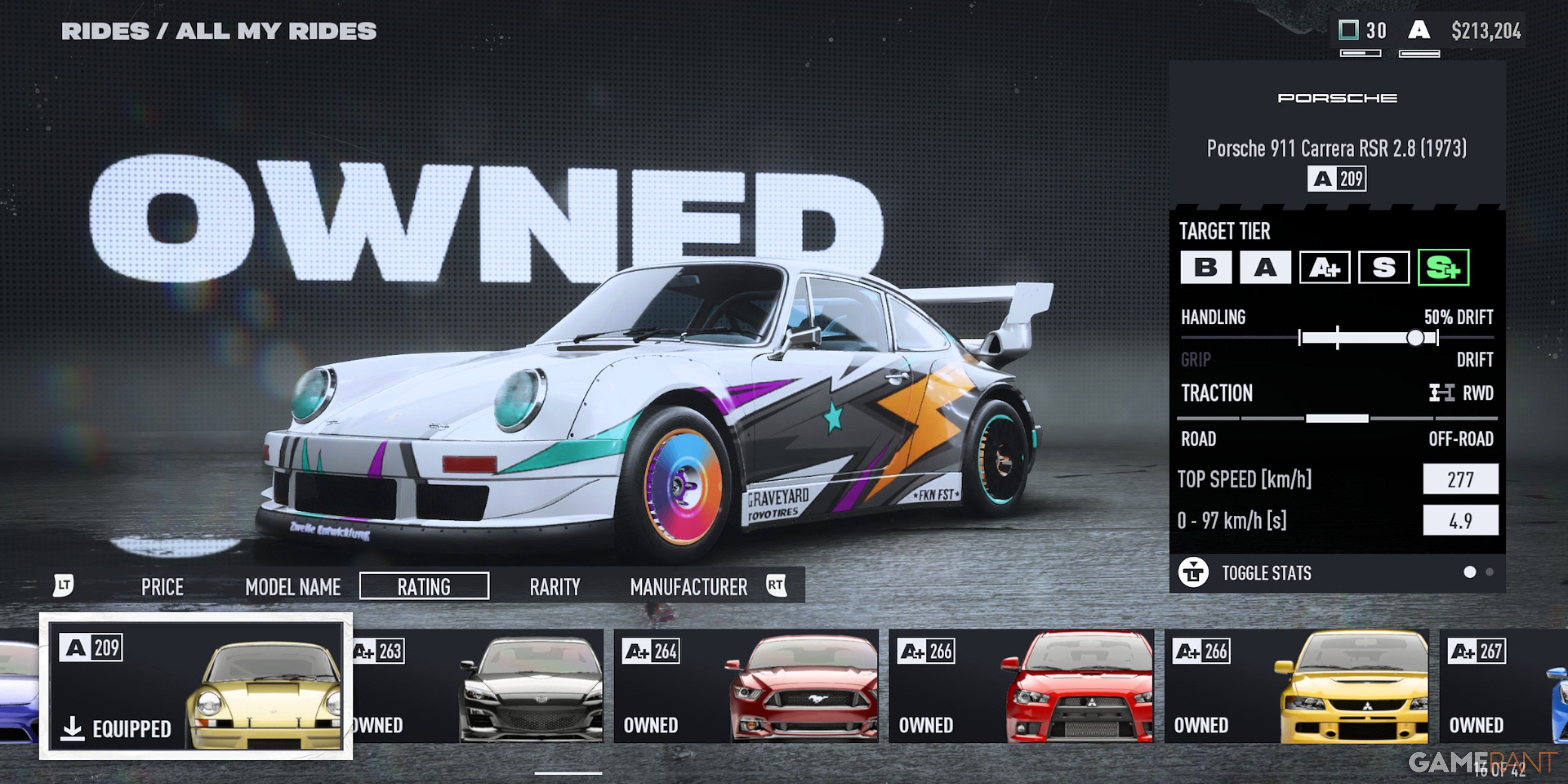 NFS Unbound Porsche 911 Carrera RSR 2.8