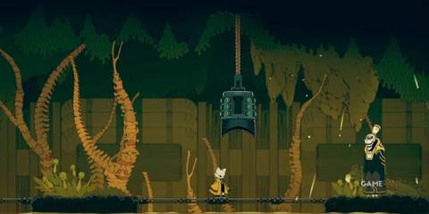 Yi facing off with the mini-boss for the Avarice Jade in Nine Sols